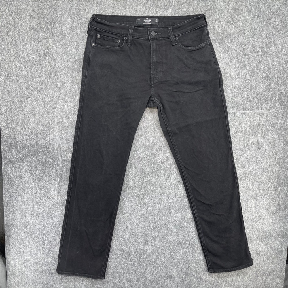Hollister Jeans Mens 32x32 Straight Advanced Stretch Black